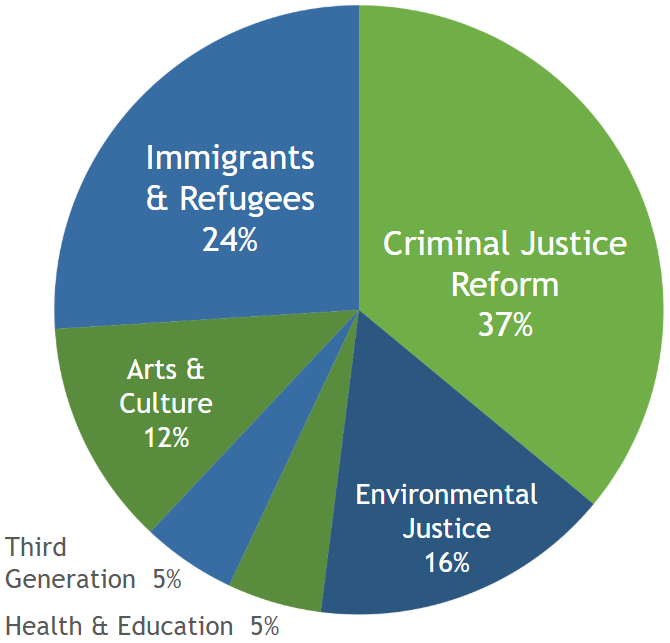 Pie chart of 2025 Grants Distribution